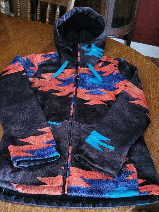 Roxy Women's Aztec Softshell Ski Jacket Size Medium Long Slim Fit - Picture 10 of 14